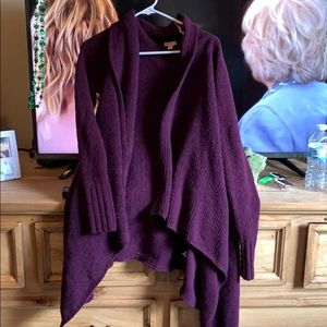 Purple/ burgundy cardigan